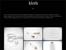 Tablet Screenshot of klothdesigns.com